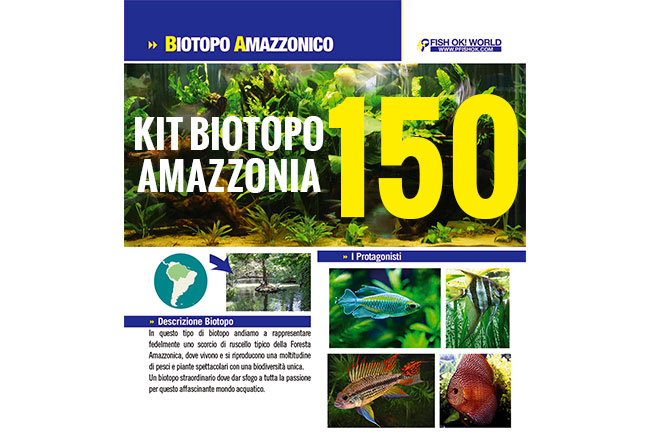 (KITBIOAMAZZONIA150) KIT ARREDO BIOTOPO AMAZZONIA 150 - LUX